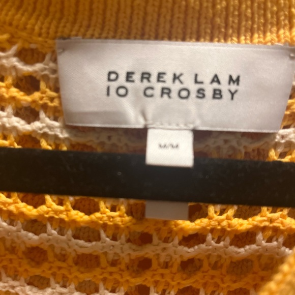 10 Crosby Derek Lam Mustard Crochet Set - Picture 9 of 9